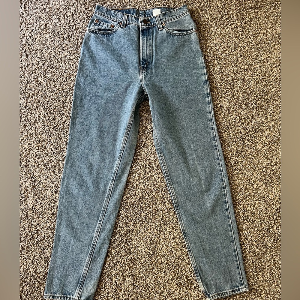 VTG Levis 512 Womens Jeans Blue Slim Fit Tapered Leg 100% cotton USA